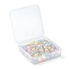 130Pcs 5 Colors Transparent Acrylic Beads X1-TACR-LS0001-04-7
