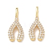 Brass Micro Pave Clear Cubic Zirconia Pendants KK-D289-03G-1
