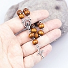 Alloy Cross Charm Bracelet PW-WG1FEC9-01-5