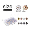 Cheriswelry 160Pcs 8 Colors Alloy Rhinestone Beads FIND-CW0001-11-3