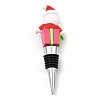 Christmas Theme Aluminium Alloy & PVC Wine Bottle Stoppers FIND-Q091-01E-2