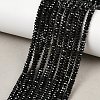 Natural Black Spinel Beads Strands G-B175-A02-2x4mm-1