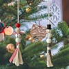 Wood Christmas Snowman Tassels Pendant Decorations PW-WG21DA5-01-3