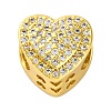 Heart European Beads KK-Z081-01C-1