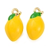 Alloy Enamel Pendants X-PALLOY-S032-01A-028-1