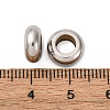 304 Stainless Steel European Beads STAS-P397-01A-P-3
