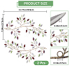 Iron Leaves Branch  Wall Decorations AJEW-WH0513-30A-2