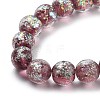 Handmade Dichroic Foil Glass Beads Strands DICH-U001-06F-2