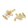Brass Micro Pave Cubic Zirconia Pendants KK-H076-06G-02-2