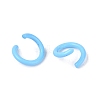 Spray Painted Iron Open Jump Rings IFIN-T017-04B-08-3
