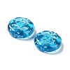 Plating Transparent Acrylic Beads OACR-G016-27J-3