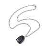 2Pcs 2 Styles Iron Rolo Chains Necklaces NJEW-JN04858-6