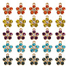 25Pcs 5 Colors Alloy with Rhinestone Pendants FIND-TA0009-29-1