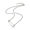 Iron Kilt Pin Pendant 304 Stainless Steel Curb Chain Necklaces NJEW-JN05679-3