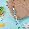 Jellyfish Glass & Acrylic Pendant Decorations HJEW-TAC0032-6