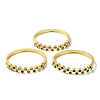 Brass Pave Cubic Zirconia Hinged Bangles for Women BJEW-B091-01G-1