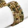 Natural Green Tourmaline Beads Strands G-G294-C01-4x3mm-2
