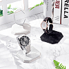 4Pcs 2 Colors Velvet Bracelet Display Stands BDIS-FG0001-07-5