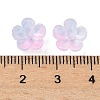Dyed & Heated Glass Bead Caps GLAA-C042-01M-3