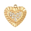 304 Stainless Steel Pendants STAS-K322-07G-1