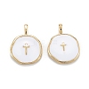 Brass Enamel Pendants X-KK-A155-09G-1