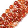 Natural Banded Agate Beads Strands G-F809-A37-01-2