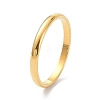 2mm Polished Plain Dome Finger Ring for Girl Women LS-RJEW-C012-05C-G-3