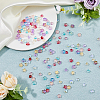 HOBBIESAY 160Pcs 16 Styles Transparent Electroplate Glass Beads EGLA-HY0001-05-4