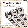3Rolls 3 Styles Pet Theme Polyester Ribbons SRIB-ME0001-26-2