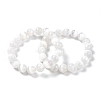 Natural Selenite Beaded Stretch Bracelets BJEW-F414-01C-01-2