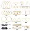 SUNNYCLUE DIY Geometry Style Earring Making Kits DIY-SC0013-24G-2