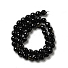 Natural Golden Sheen Obsidian Beads Strands G-P476-01C-04-3