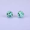 Printed Round Silicone Focal Beads LS-SI-JX0056A-21-1