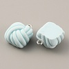 Opaque Resin Pendants LS-RESI-WH0029-24P-02-1