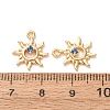 Brass Pave Cubic Zirconia Pendants KK-A304-29D-G-2