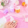 6Rolls 6 Colors Nylon Braided Cord NWIR-TA0001-46B-6
