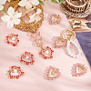 8Pcs 2 Styles Alloy Pendants PALLOY-GO00027-4