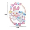 Oval with Rabbit & Bear DIY Diamond Painting Kits PW-WG9D52E-01-2