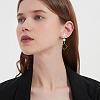 10Pcs Brass Cubic Zirconia Ear Stud Findings KK-DC0004-33-6