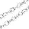 Tarnish Resistant 304 Stainless Steel Dapped Cable Chains CHS-D027-01P-2