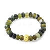 Natural Mixed Gemstone Beads Finger Rings RJEW-JR01074-4