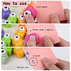 Random Single Color or Random Mixed Color Mini Plastic Craft Paper Punch Sets for Scrapbooking & Paper Crafts LS-AJEW-L051-16-4