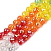 Electroplate Glass Beads Strands EGLA-D300-06-6mm-01-5