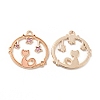 Alloy Enamel Pendants ENAM-M052-04G-B-1