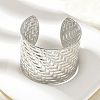 304 Stainless Steel Cuff Bangles for Women BJEW-Z096-05P-2