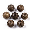 Natural Wenge Wood Beads WOOD-TA0002-01B-2