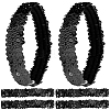 Gorgecraft 12Pcs Yarn & Rubber Elastic Headbands OHAR-GF0001-10A-1