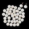  Half Drilled Natural Cultured Freshwater Pearl Beads PEAR-NB0001-89-2