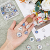 32Pcs 8 Style Evil Eye Alloy Enamel Pendants PALLOY-DC0001-24-3