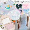 1M Polyester & PVC Sequined Mesh Fabric DIY-CY0003-54B-5